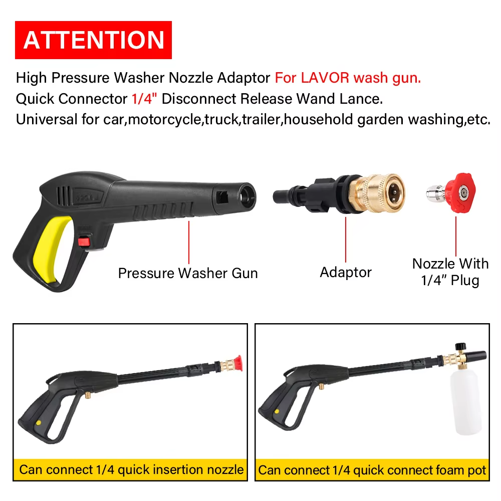 Adaptador de conexión rápida 1 - Foam Cannon Car Wash reseña y precio